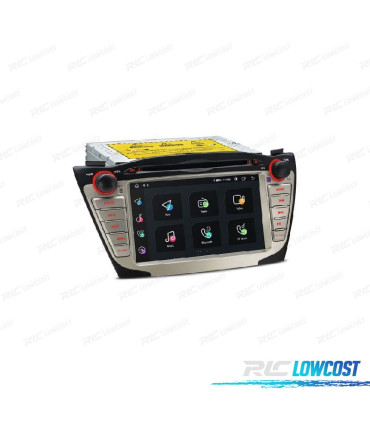 AUTO RÁDIO GPS ANDROID 12 PARA HYUNDAI IX35 TUCSON 09-15