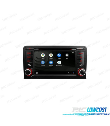 AUTO RÁDIO GPS ANDROID 12 PARA AUDI A3 S3 RS3