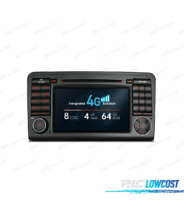 AUTO RÁDIO GPS ANDROID 12 CLASSE ML W164 GL X164 PARA MERCEDES