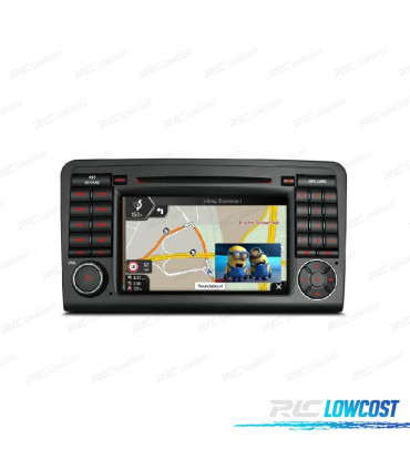 AUTO RÁDIO GPS ANDROID 12 CLASSE ML W164 GL X164 PARA MERCEDES
