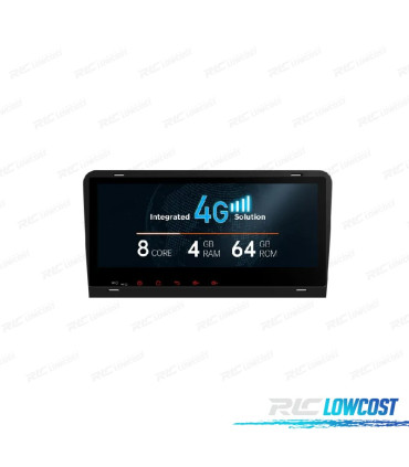 AUTO RÁDIO GPS ANDROID 12 PARA AUDI A3 S3 RS3