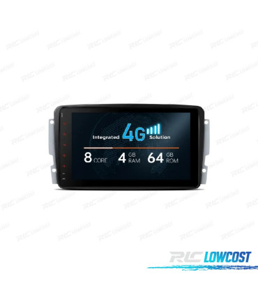 AUTO RÁDIO GPS ANDROID 13 PARA MERCEDES W168 C W203 CLK W209 G W463 VITO VIANO W639