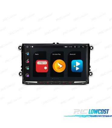 AUTO RÁDIO GPS ANDROID 14 VOLKSWAGEN VW PARA SEAT SKODA