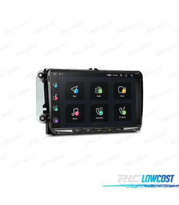 AUTO RÁDIO GPS ANDROID 14 VOLKSWAGEN VW PARA SEAT SKODA
