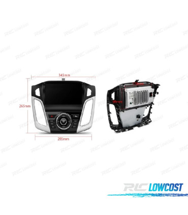 AUTO RÁDIO GPS ANDROID 13 PARA FORD FOCUS 12-17