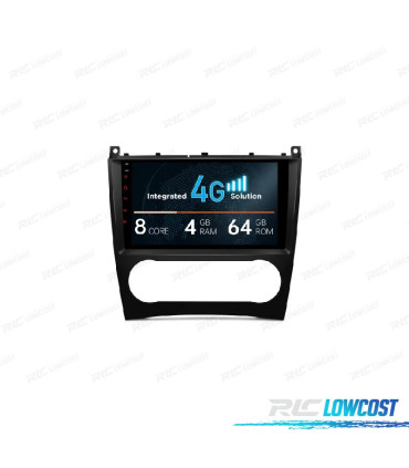 AUTO RÁDIO GPS ANDROID 13 PARA MERCEDES CLASE C W203 CLK W209 G W463