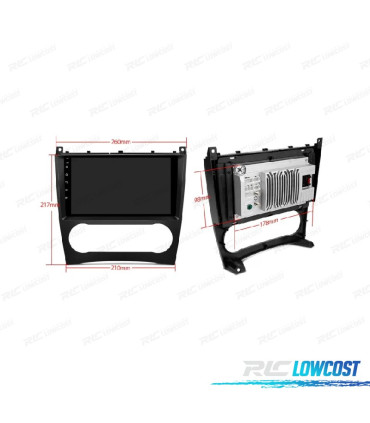 AUTO RÁDIO GPS ANDROID 13 PARA MERCEDES CLASE C W203 CLK W209 G W463