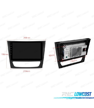 AUTORADIO GPS ANDROID 11 PARA MERCEDES E W211 02-08 W219 CLS 02-08