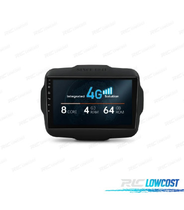 AUTO RÁDIO GPS ANDROID 14 PARA JEEP RENEGADE 15-20