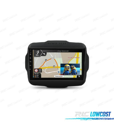 AUTO RÁDIO GPS ANDROID 14 PARA JEEP RENEGADE 15-20