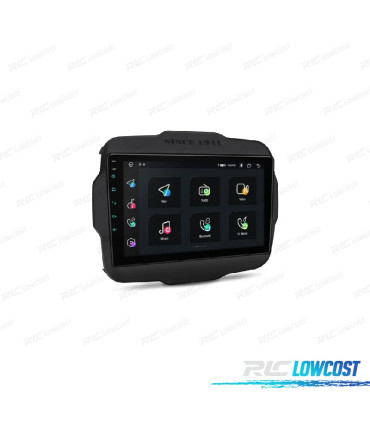 AUTO RÁDIO GPS ANDROID 14 PARA JEEP RENEGADE 15-20