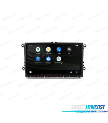 AUTO RÁDIO GPS ANDROID 12 VOLKSWAGEN VW PARA SEAT SKODA
