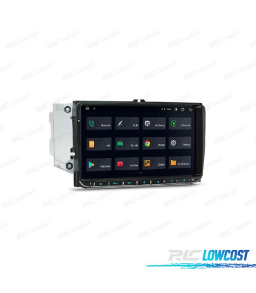 AUTO RÁDIO GPS ANDROID 12 VOLKSWAGEN VW PARA SEAT SKODA