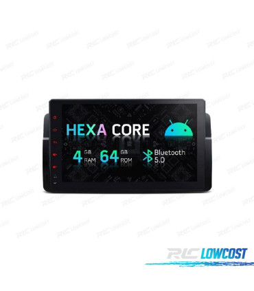 AUTO RÁDIO GPS ANDROID 13 PARA BMW E46 MG ZT ROVER 75