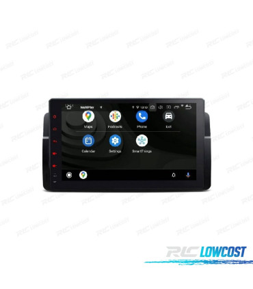 AUTO RÁDIO GPS ANDROID 13 PARA BMW E46 MG ZT ROVER 75