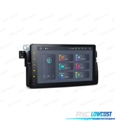 AUTO RÁDIO GPS ANDROID 13 PARA BMW E46 MG ZT ROVER 75