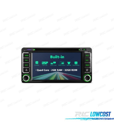 AUTO RÁDIO GPS ANDROID 10 PARA TOYOTA COROLLA RAV4 LAND CRUISER