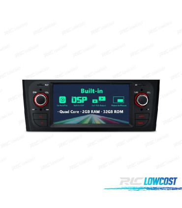 AUTO RÁDIO GPS ANDROID 13 PARA FIAT GRANDE PUNTO LINEA
