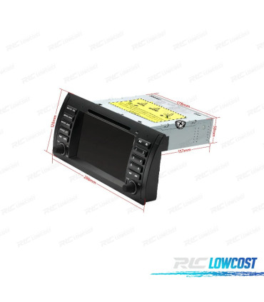 AUTO RÁDIO GPS ANDROID 12 PARA BMW X5 E53 99-03