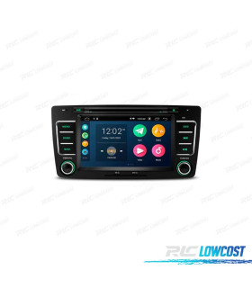 AUTO RÁDIO GPS ANDROID 12 PARA SKODA OCTAVIA YETI 08-14