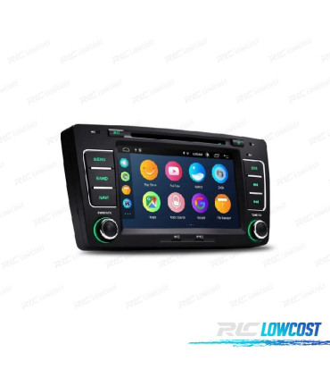 AUTO RÁDIO GPS ANDROID 12 PARA SKODA OCTAVIA YETI 08-14