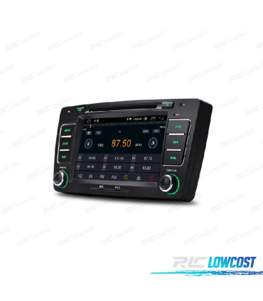 AUTO RÁDIO GPS ANDROID 12 PARA SKODA OCTAVIA YETI 08-14