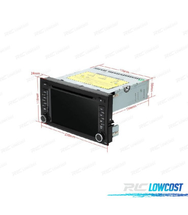 AUTO RÁDIO GPS ANDROID 13 PARA SEAT LEON MK3 2013-2018
