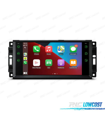 AUTO RÁDIO GPS ANDROID 10 PARA DODGE JEEP CHRYSLER 07-11