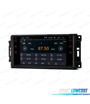 AUTO RÁDIO GPS ANDROID 10 PARA DODGE JEEP CHRYSLER 07-11
