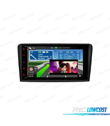 AUTO RÁDIO GPS ANDROID 12 PARA AUDI A3 S3 RS3 03-12