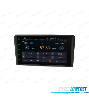AUTO RÁDIO GPS ANDROID 14 AUDI A3 S3 RS3 03-12