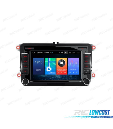 AUTO RÁDIO GPS ANDROID 14 VOLKSWAGEN VW PARA SKODA SEAT