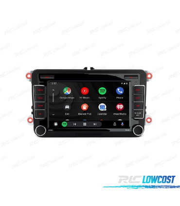 AUTO RÁDIO GPS ANDROID 14 VOLKSWAGEN VW PARA SKODA SEAT