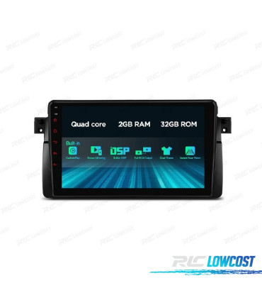 AUTO RÁDIO GPS ANDROID 10 PARA BMW E46 MG ZT ROVER 75