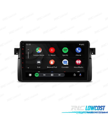AUTO RÁDIO GPS ANDROID 10 PARA BMW E46 MG ZT ROVER 75