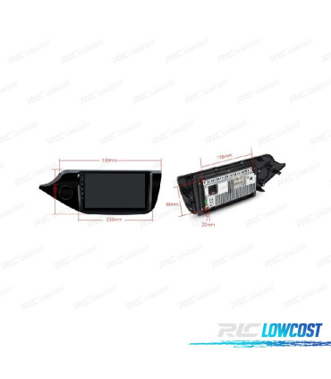 AUTO RÁDIO GPS ANDROID 10 PARA KIA CEED 12-16