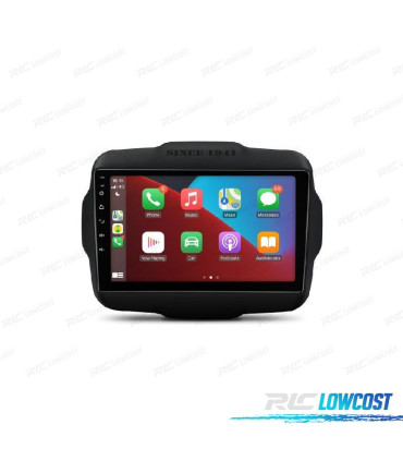 AUTO RÁDIO GPS ANDROID 12 PARA JEEP RENEGADE 15-20