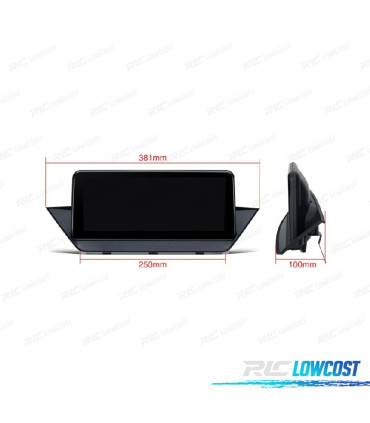 AUTO RÁDIO GPS ANDROID 10 BMW X1 E84 09-15 CIC