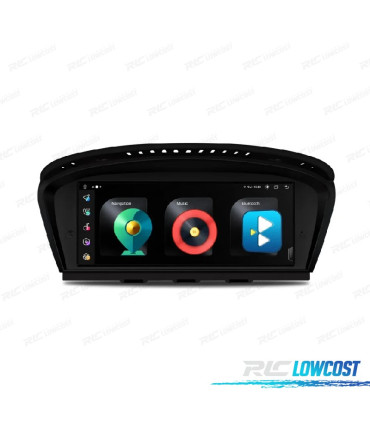 AUTO RÁDIO GPS ANDROID 12 PARA BMW SERIE 3 E90 E91 E92 E93 SERIE 5 E60 E61 E63 E64 05-08 CCC