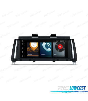 AUTO RÁDIO GPS ANDROID 12 PARA BMW X3 F25 X4 F26 11-13 CIC