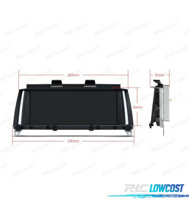AUTO RÁDIO GPS ANDROID 12 PARA BMW X3 F25 X4 F26 11-13 CIC
