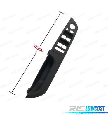 PUXADOR MOLDURA BOTOES DUPLOS DE PORTA BMW SERIE 3 E90 E91 PRETO