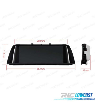 AUTO RÁDIO GPS ANDROID 12 PARA BMW F10 F11 10-12 CIC
