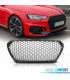 GRELHA FRONTAL AUDI A4 B9 15-19 LOOK RS PRETO MATE