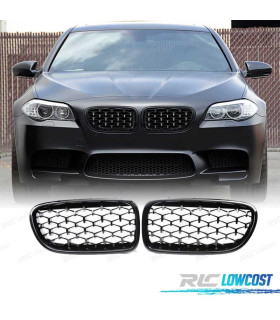 GRELHAS FRONTAIS BMW F10 F18 10-13 DIAMANTE PRETO BRILHANTE