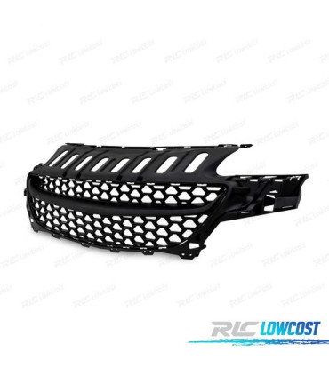 GRELHA FRONTAL DESPORTIVA PARA OPEL CORSA E 14-19 MATT BLACK EDITTION