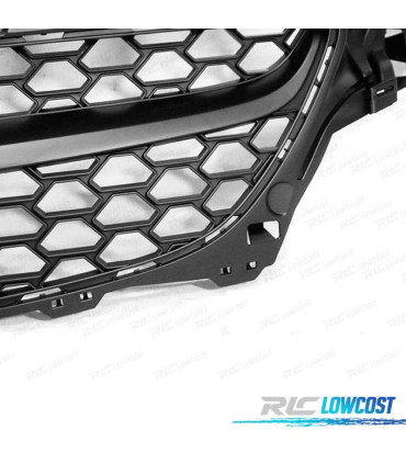 GRELHA FRONTAL DESPORTIVA PARA OPEL CORSA E 14-19 MATT BLACK EDITTION