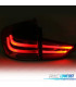 FAROLINS TRASEIROS BMW X1 E84 09- LIGHT BAR VERMELHO CROMADO