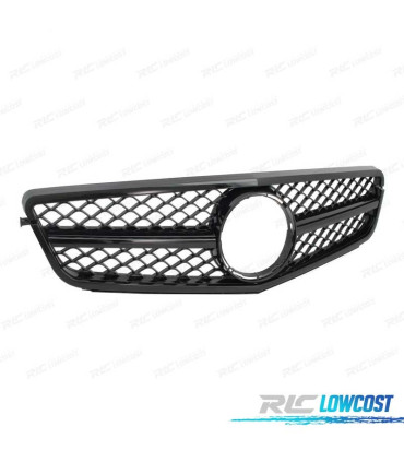 GRELHA FRONTAL MERCEDES W204 11-14 PRETO BRILHANTE LOOK AMG C63