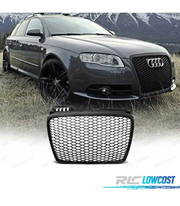 GRELHA AUDI A4 B7 04-09 LOOK RS PRETO BRILHANTE